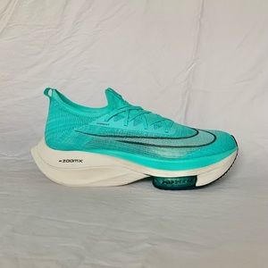 Nike Zoom VaporFly Next% Sz14 Mens HyperTurq/White/Black